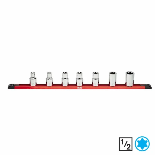 Nasadni ključi TORX E-tip 1/2" 7-delni set