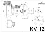Ključ za kronske matice zunanji KM12 - slika 2